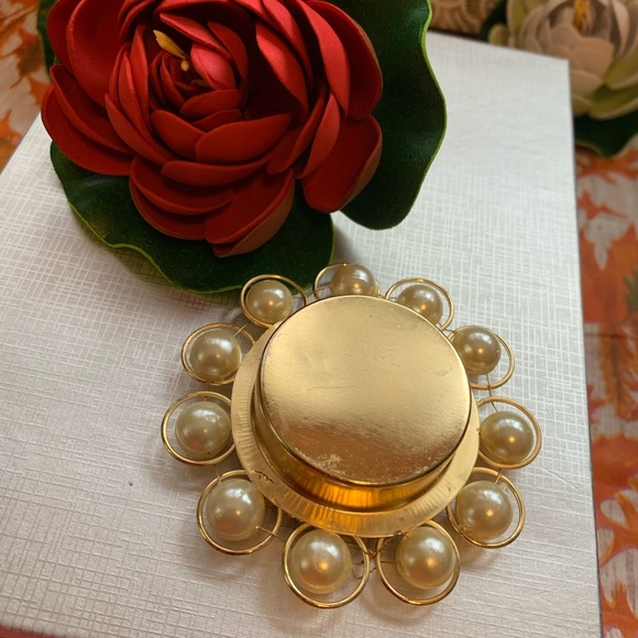 Handmade Gold plated Tea Light Candle Holder - Picture 2 of 5